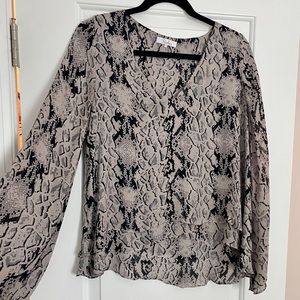 Parker Rita top in snakeskin. Size XS
